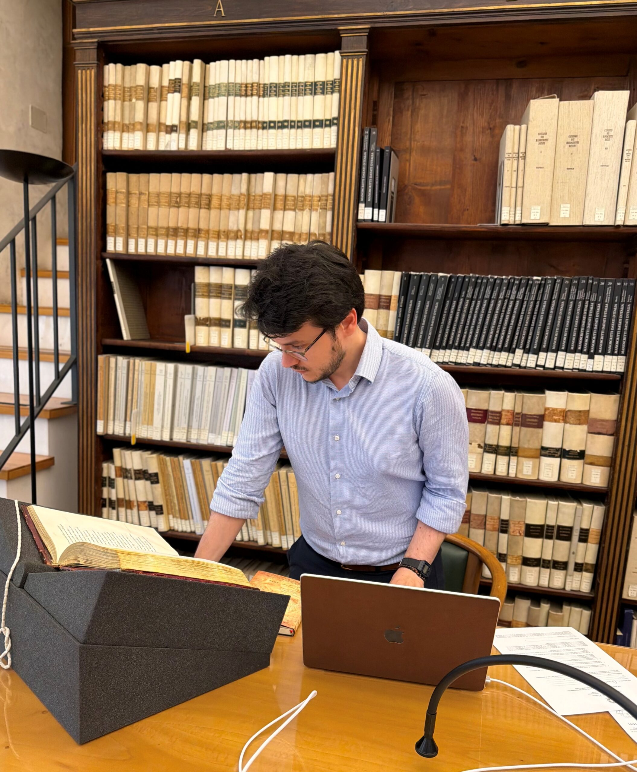 Domenico Graziano at SISMEL and Biblioteca Medicea Laurenziana